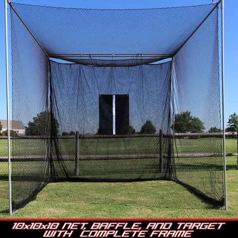 Image of Cimarron Sports 10x10x10 Masters Golf Net - Pro Golf Simulator